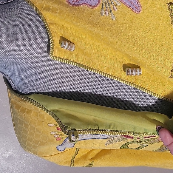 Wearable Art Indigo Moon Embroidered Asian Floral Jacket Size: S - Picture 10 of 11